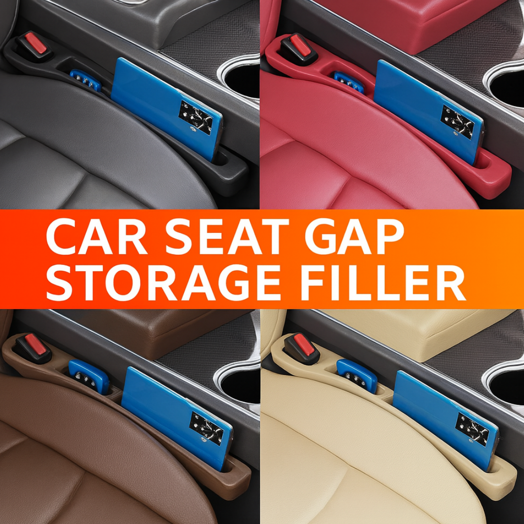 GapGuard Universal Car Seat Gap Filler – Anti-Drop Pad with Seatbelt Slot