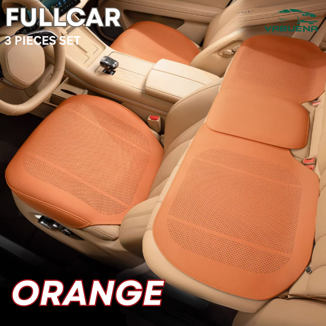 AirLux Seat Cover - Universal All-Season Ventilated Leather – Breathable Comfort Seat Cover
