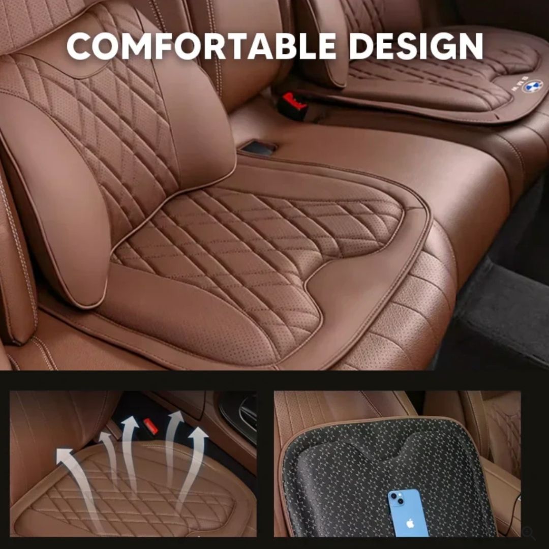 ZenFlex Cushion - Customizable Breathable Memory Foam Car Seat Cushion – Ergonomic Support & Non-Slip Design