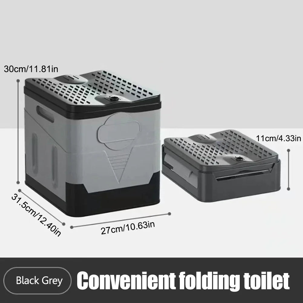 Portable Folding Toilet for Travel, Camping & Emergencies