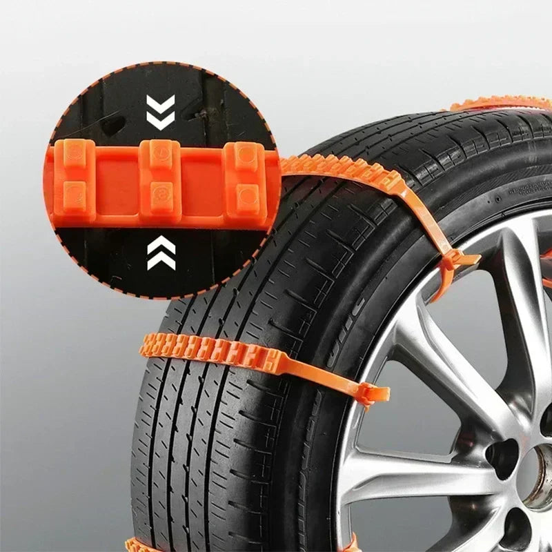 Winter Anti-Skid Tire Chains for Cars - Snow Emergency Use